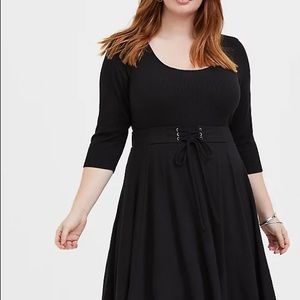 Torrid Black Corset Dress 3x